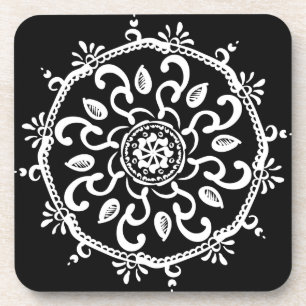 Raven Mandala Coaster