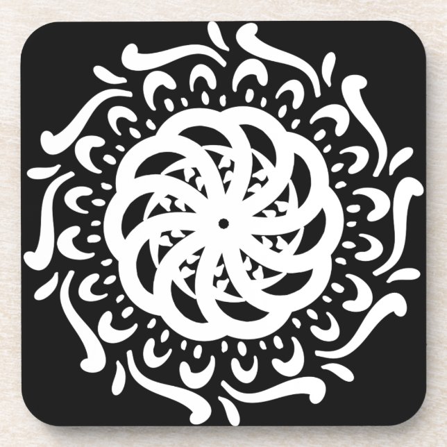 Raven Mandala Coaster (Front)
