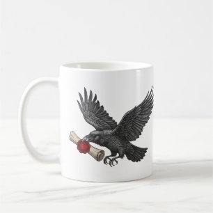 Raven messenger Dark Macabre Art Gothic Love Coffee Mug