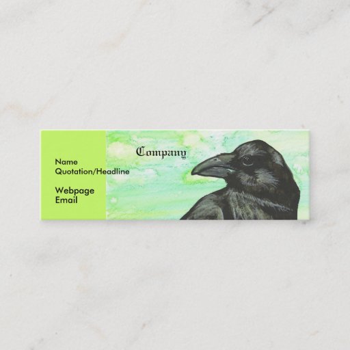 Customizable Raven Business Card Templates