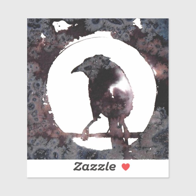 Raven Moon Sticker (Sheet)