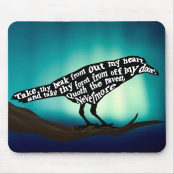Raven Mouse Pad by Brouhaha_Bazaar at Zazzle