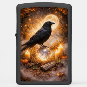 Raven Mystical Magical Wiccan Inspiried Zippo Lighter