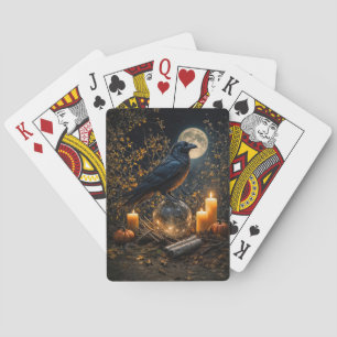 Raven Mystical Magical Witchy Night Poker Cards