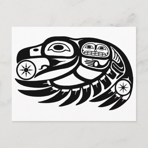Raven Native American Design Postcard
