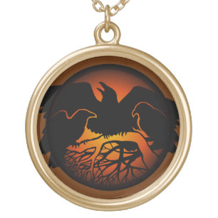 Raven Necklace Raven Gift Raven & Crow Art Jewelry