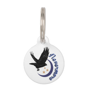 Raven Nevermore Pet ID Tag
