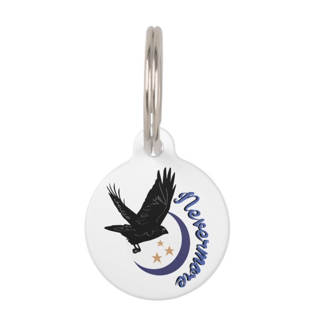 Raven Nevermore Pet ID Tag (Front)