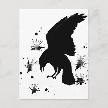 Raven Nevermore Postcard by IronicOwl at Zazzle