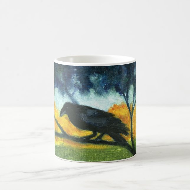 "Raven Night Sky" mug (Center)