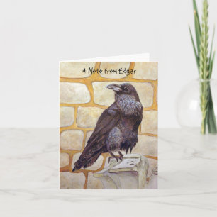 Raven Note Card