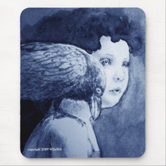 Raven On My Shoulder Mousepad