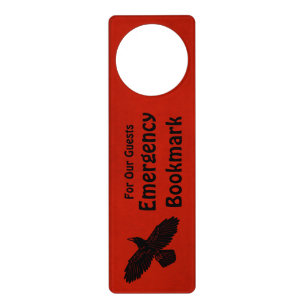 Raven On Red Door Hanger