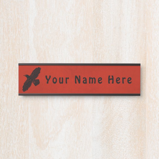 Raven On Red Door Sign (Front)