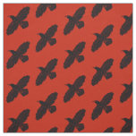 Raven On Red Fabric