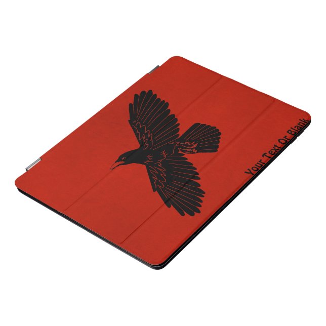 Raven On Red iPad Pro Cover (Side)