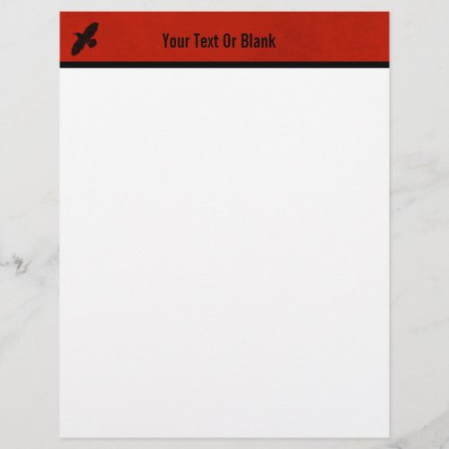 Raven On Red Letterhead