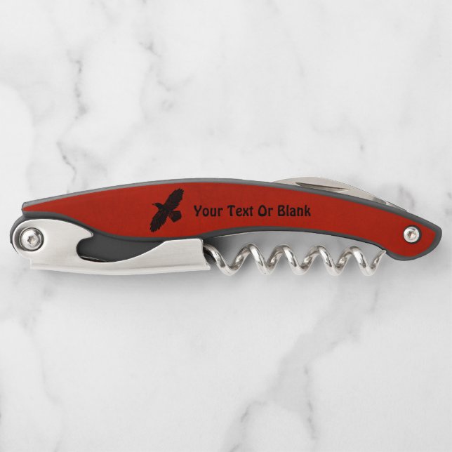 Raven On Red Waiter's Corkscrew (Front)