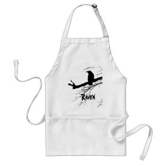 Raven on the Tree Adult Apron