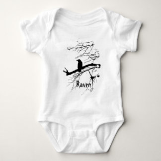 Raven on the Tree Baby Bodysuit