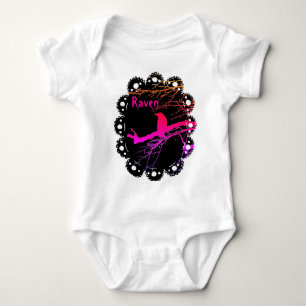 Raven on the Tree Baby Bodysuit