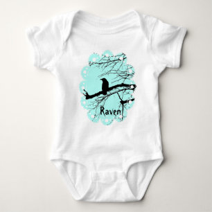 Raven on the Tree Baby Bodysuit