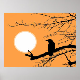 bird on a branch silhouette