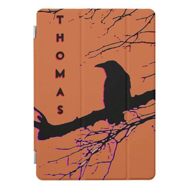 Raven & Orange Sky & Your Name iPad Pro Cover (Front)