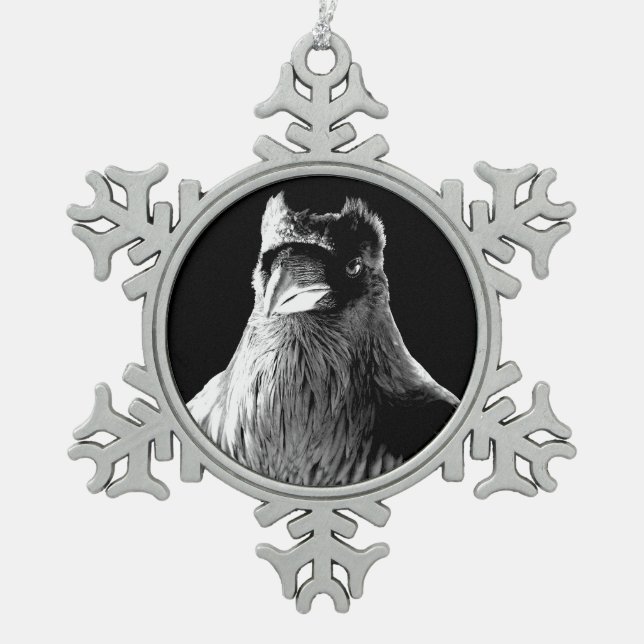 Raven Ornament Raven Christmas Decorations Custom (Front)