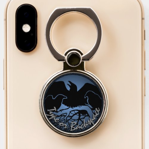 Raven Phone Holder Raven  Crow Art Phone Grips