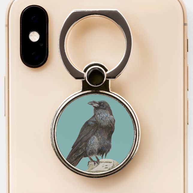 Raven Phone Ring Stand (Close Up)