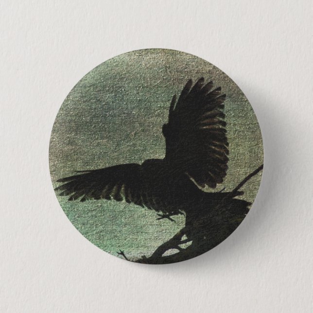 Raven Pinback Button (Front)