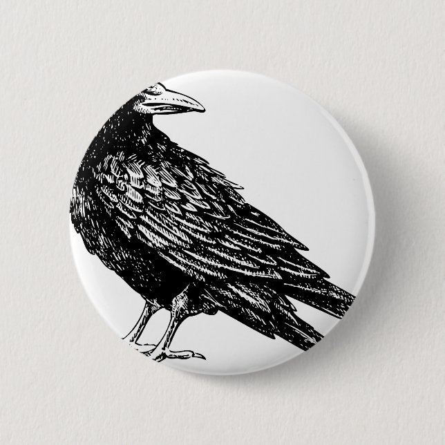 Raven Pinback Button (Front)