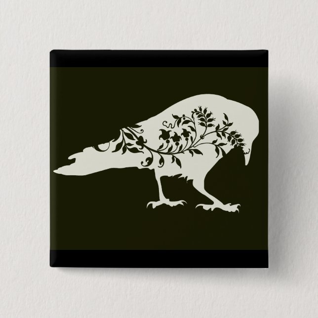 Raven Pinback Button (Front)