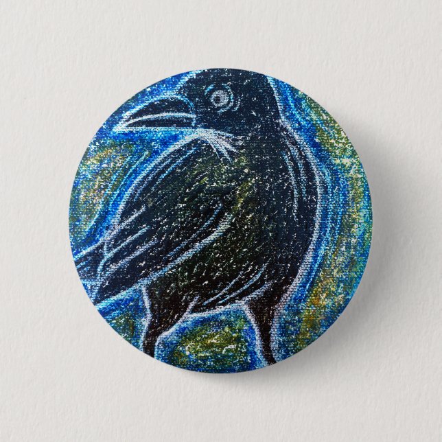 Raven Pinback Button (Front)