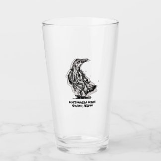 Raven Pint Glass by Desert Dandilion Designs