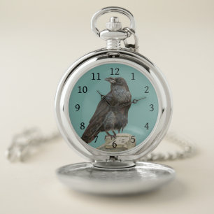 Raven Pocket Watch