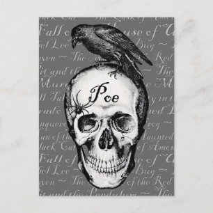 Raven Poe Postcard