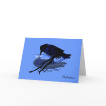 Raven Reflections Greeting Card