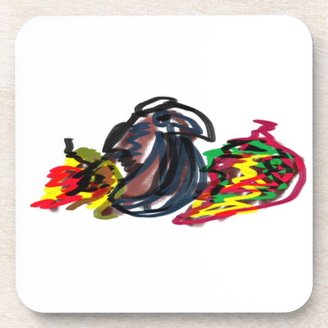 Raven relax Autumn Beverage Coaster (Front)
