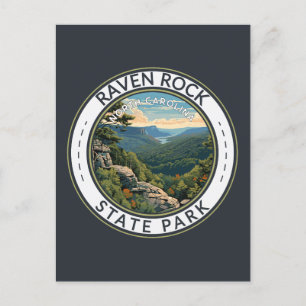 Raven Rock State Park North Carolina Travel Badge Postcard