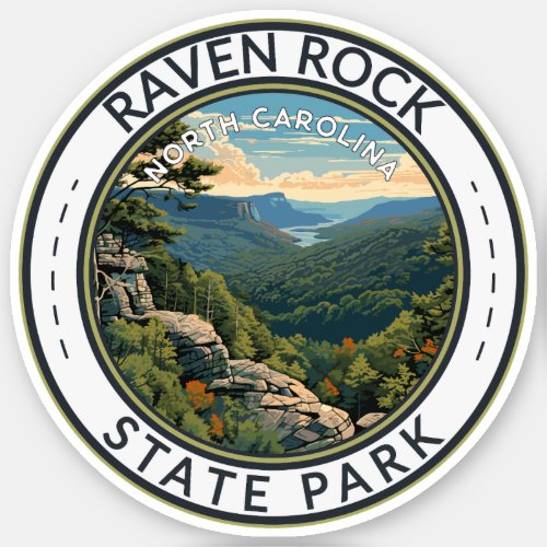 Raven Rock State Park North Carolina Travel Badge Sticker