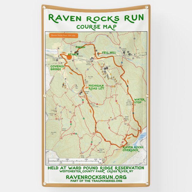 Raven Rocks Run Map Banner (Vertical)
