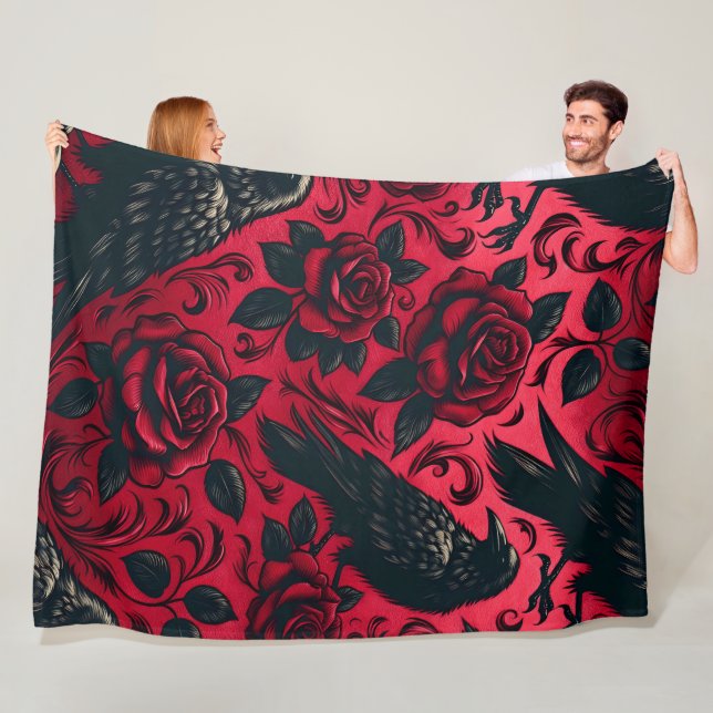 Raven Rose 60x80 Fleece Blanket (In Situ)