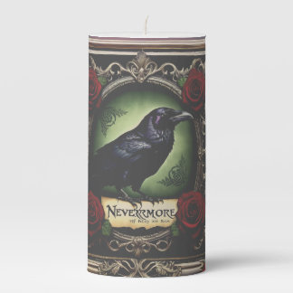 Raven & Rose Candle: Nevermore Pillar Candle