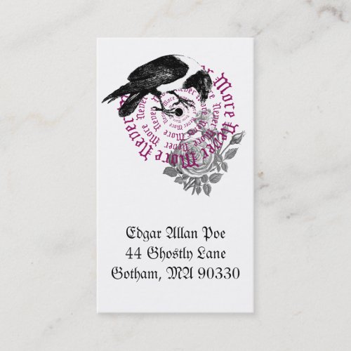 Raven &amp; Rose profile card Business Card