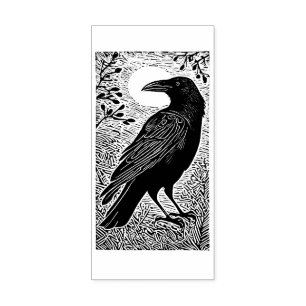 Raven Rubber Stamp