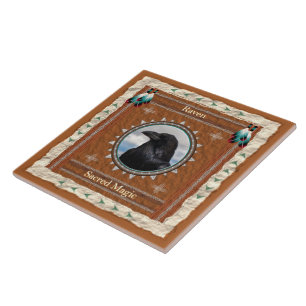 Raven Sacred Magic Energy Tile