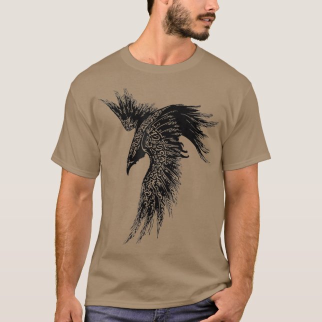 Raven shirt Men Girl Women t shirt tshirt Goth Bir (Front)