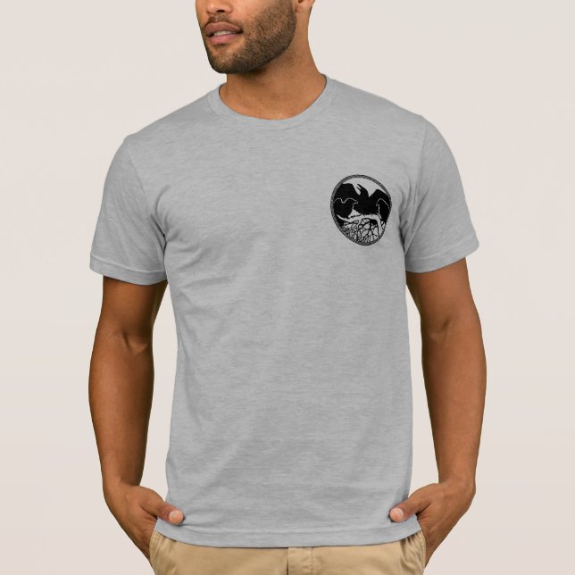 Raven Shirts Raven Cool Crow Fitted Bird T-shirt (Front)